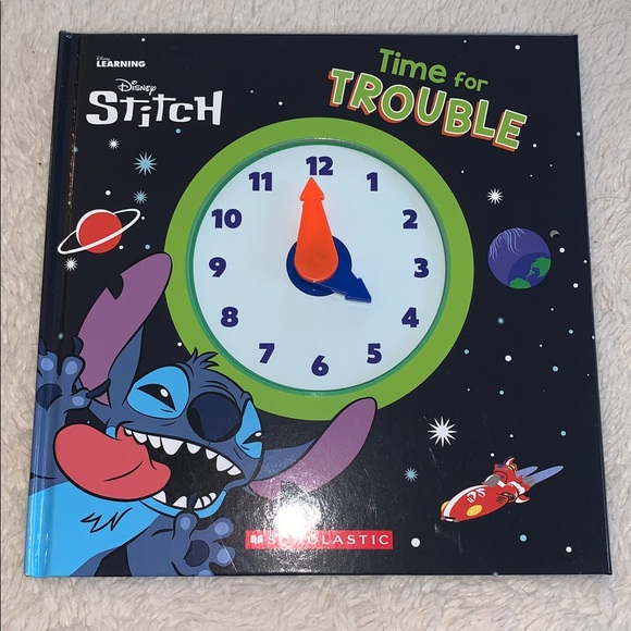 NEW Disney Stitch Books Tell Time & Sticker Book - Picture 10 of 13